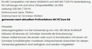 AC SCHNITZER LEISTUNGSSTEIGERUNG FÜR BMW M5