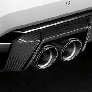 BMW M Performance Endrohrblenden Titan/Carbon