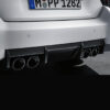 BMW M Performance Endrohrblenden Titan/Carbon